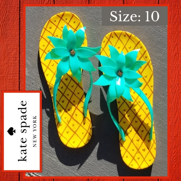 kate spade Shoes - Kate Spade Pineapple 🍍 Flip Flop Sandals